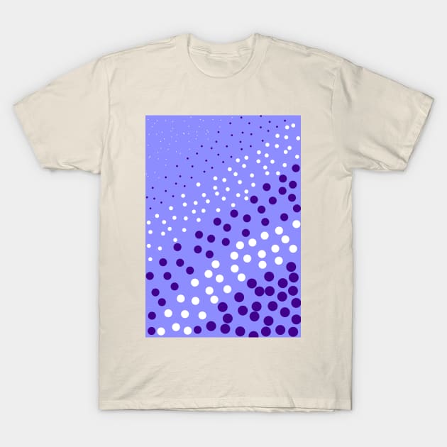 Blue shirt with purple polka dots shop